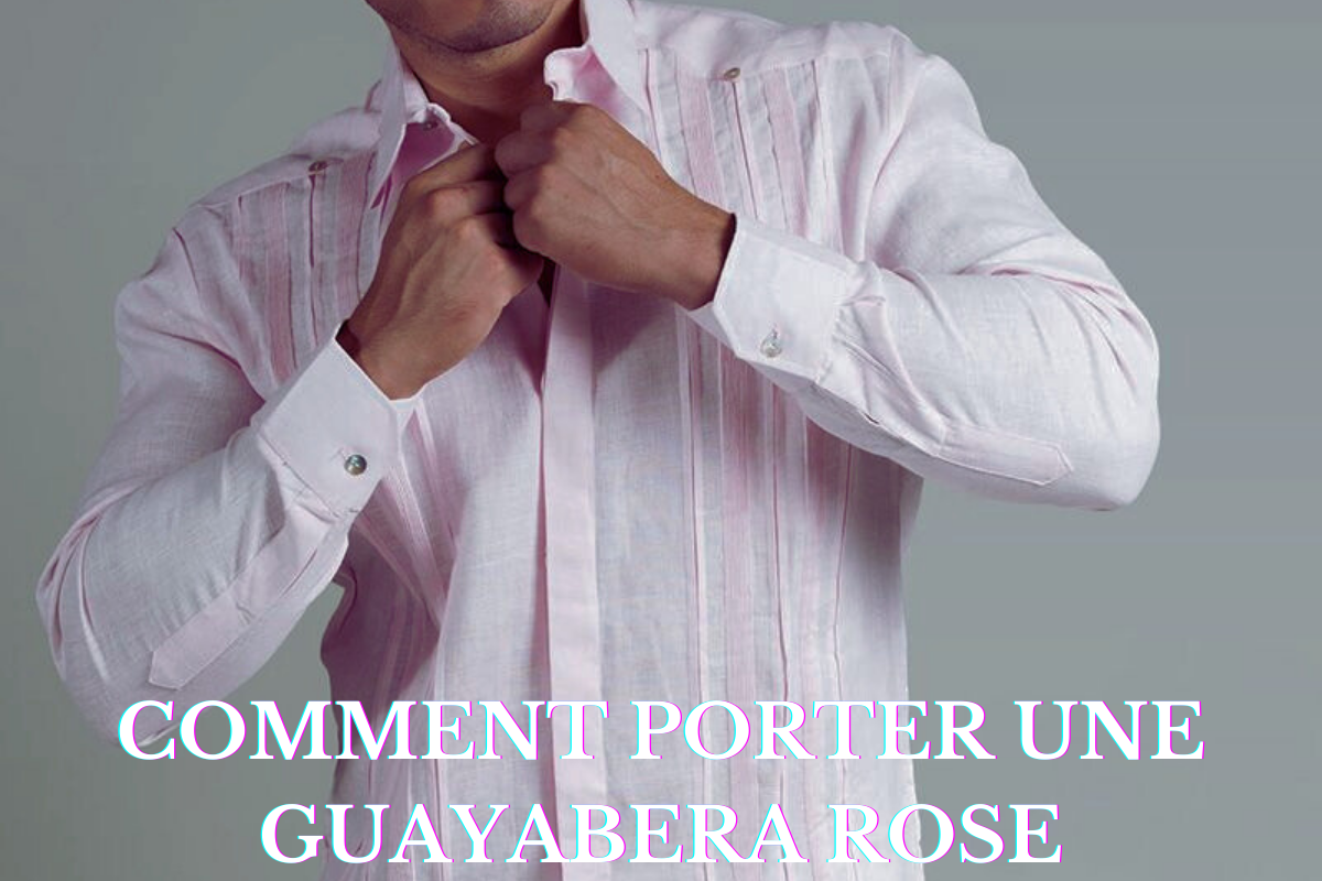 Comment porter une guayabera rose