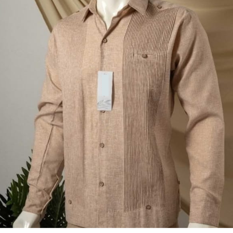 Guayabera présidentielle beige