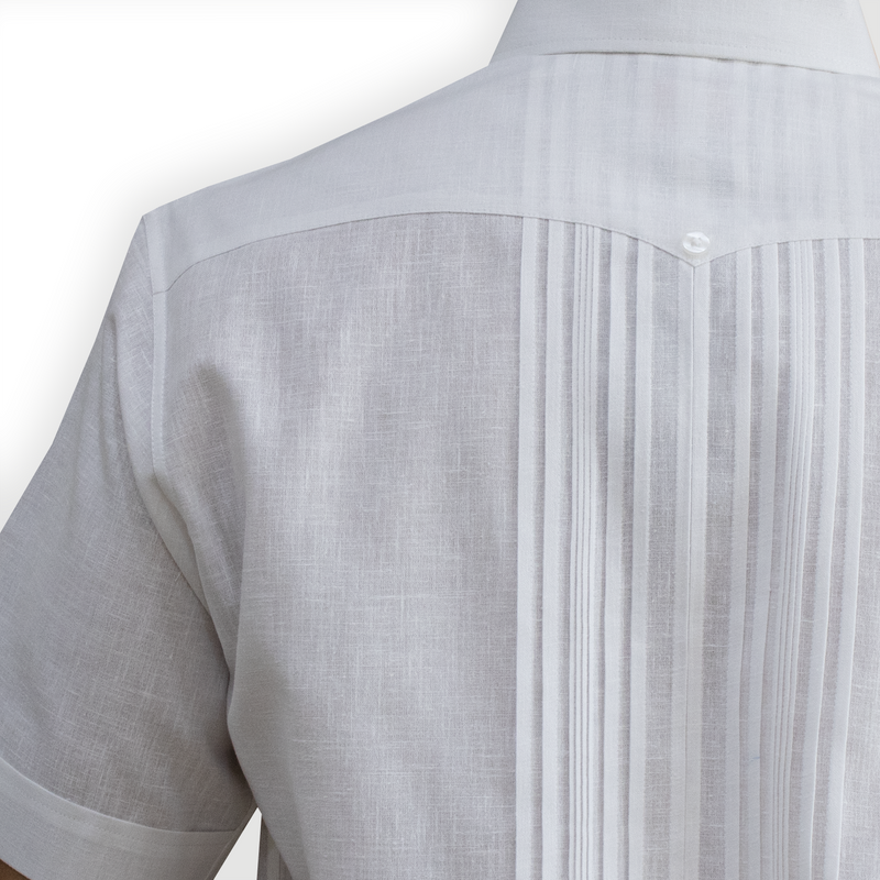 Guayabera blanche pour homme en coton léger – style moderne Casa Habana