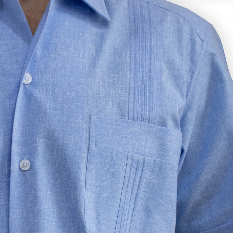 Guayabera bleu ciel