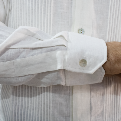 Guayabera en lin pour homme