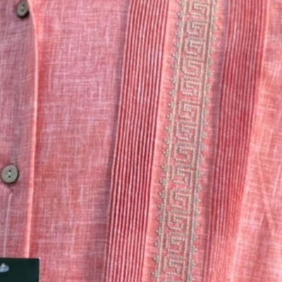 Guayabera Rose Brodée