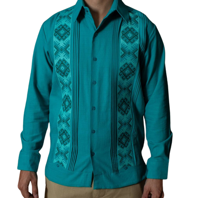 Guayabera Vert Jade homme Casa Habana
