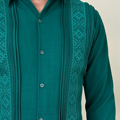 Guayabera Vert Tropical