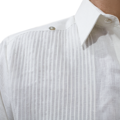 Guayabera en lin pour homme