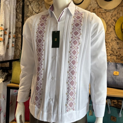 Guayabera brodée habillée homme