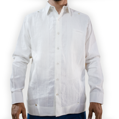 Guayabera en lin pour homme