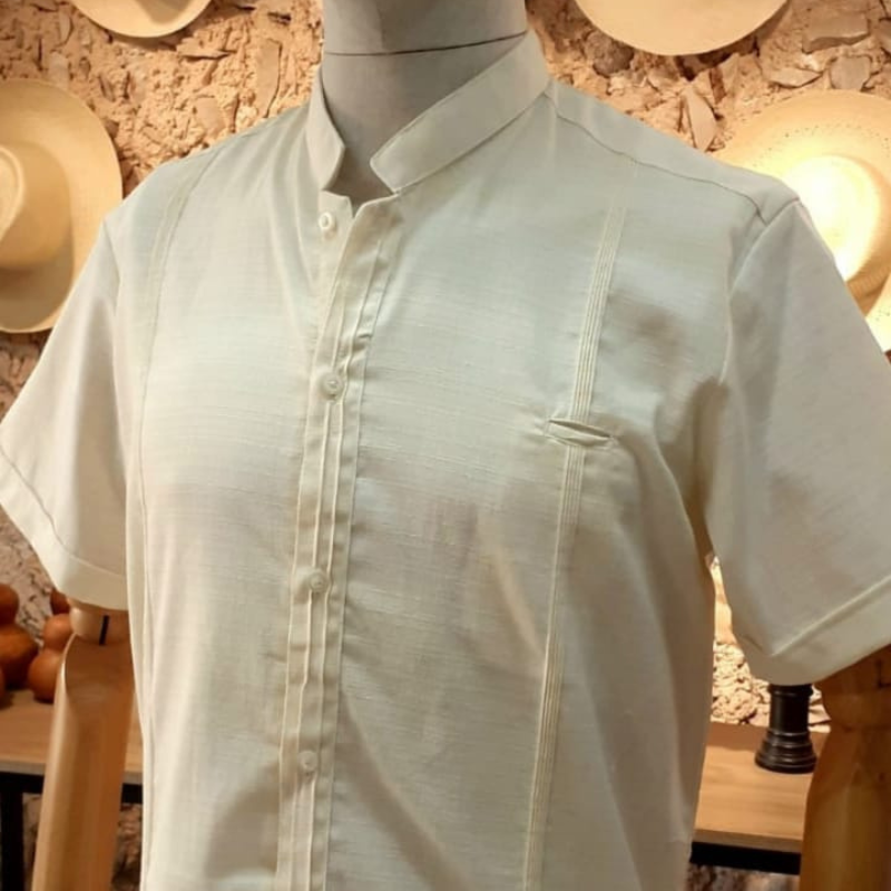 Guayabera Ivoire Col Mao