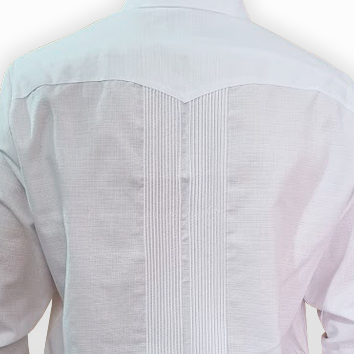 Guayabera mexicaine brodée de fleurs bleues – style tropical chic