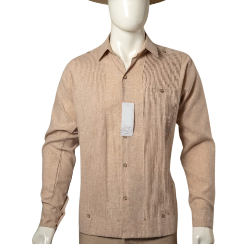 Guayabera présidentielle beige