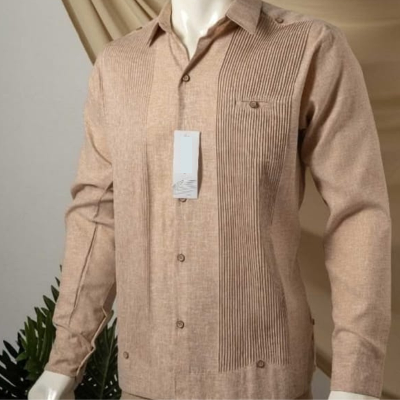 Guayabera présidentielle beige