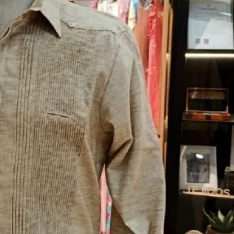 Guayabera présidentielle beige homme