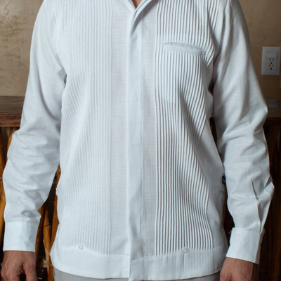 Guayabera présidentielle blanche homme