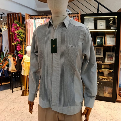 Guayabera présidentielle grise homme