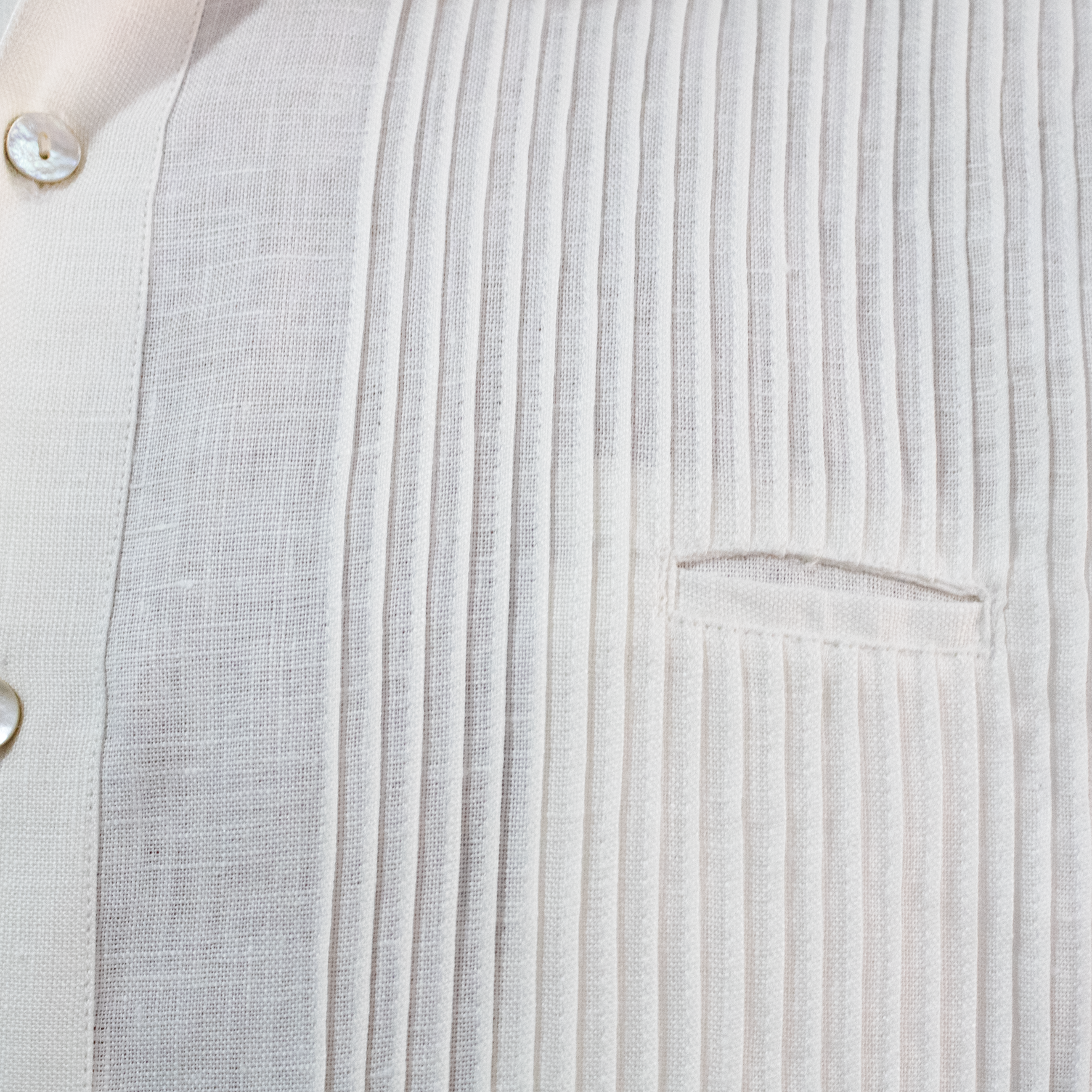 Guayabera en lin pour homme