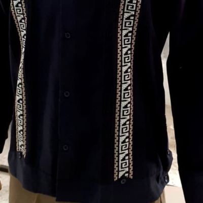 tenue mariage homme guayabera noire